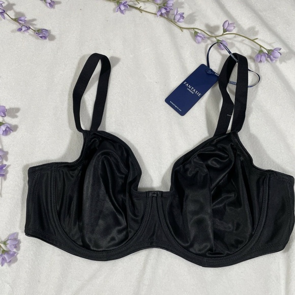 NWT Fanatasie [ 34DD US] Smoothing Seamless Underwire‎ Balconette Bra Black - Picture 4 of 11